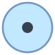 Cercle avec point icon