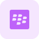 BlackBerry canadian smartphone and services company logotype icon