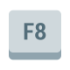 tecla f8 icon