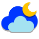 Leichter Regen Nacht icon