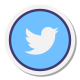Твиттер в круге icon