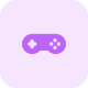 Simple game controller with buttons for actions icon