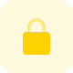 Private access padlock for safety and guard icon