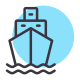 외부 항해 여행 및 운송 무작위 크로마 디자인 icon