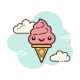 Helado Kawaii icon