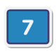7  в закрашенном квадрате icon