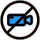 No cameras allowed in a regional restriction zone icon