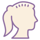 testa di donna icon