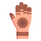 Henna Painted Hand icon