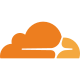 Cloudflare provides content delivery network services, DDoS mitigation. icon