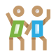 Dancing people icon
