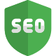 Secured search engine optimization with firewall patch icon