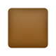 braunes Quadrat-Emoji icon