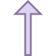 Flecha arriba larga icon
