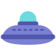 externe-ufo-fahrzeuge-flat-flat-juicy-fish icon