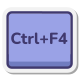 Ctrl 加 F4 键 icon