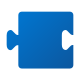 Blocco blu icon