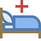 Cama de hospital icon