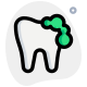 Tooth cleaning foaming gel isolated on a white background icon