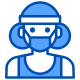 máscara-de-corredor-externa-avatar-xnimrodx-azul-xnimrodx icon