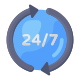 24/7 Support icon