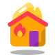Casa em chamas icon
