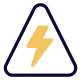 High Voltage line for shopping mall power access icon