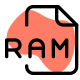 RAM file extension are used by RealPlayer to play offline or online audio files on your computer icon