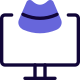 Ultrasound report check on a computer isolated on a white background icon