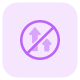 No overtaking allowed on a high speed road network icon