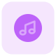 Apple Music player for iOS devices isolated on a white background icon