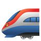 Hochgeschwindigkeitszug-Emoji icon