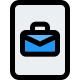 Business file with a briefcase as cover photo icon