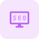 Seo enhancement of web content on computer icon