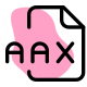 AAX file extension is file format associated to the audible enhanced audiobook icon