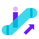 Escada rolante subindo icon