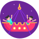 12-viking ride icon