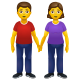 女人和男人手牵着手 icon