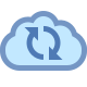 Sincronizzazione cloud icon