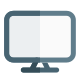 Desktop monitor with full high definition resolution icon