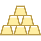Barras de oro icon