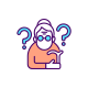 Confused Elderly Woman icon