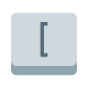 Left Square Parentheses Key icon