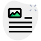 Top-left document image attachment page-layout setting interface icon