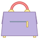 Visão traseira da bolsa icon