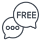 Free chat icon