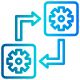 Données dans les deux directions icon