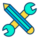 Pencil and Wrench icon