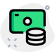 Financial earning and money saving funds collection icon