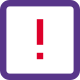 Exclamation mark, danger warning security and risk icon